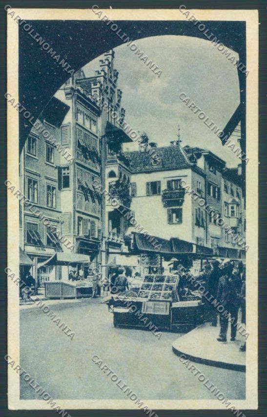Bolzano Città Mercato cartolina ZT8604 – fronte