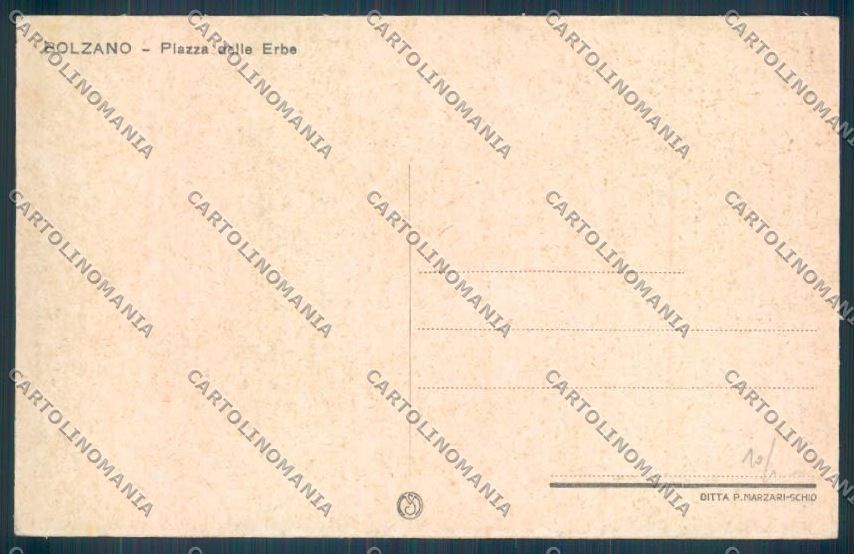 Bolzano Città Mercato cartolina ZT8604 – retro