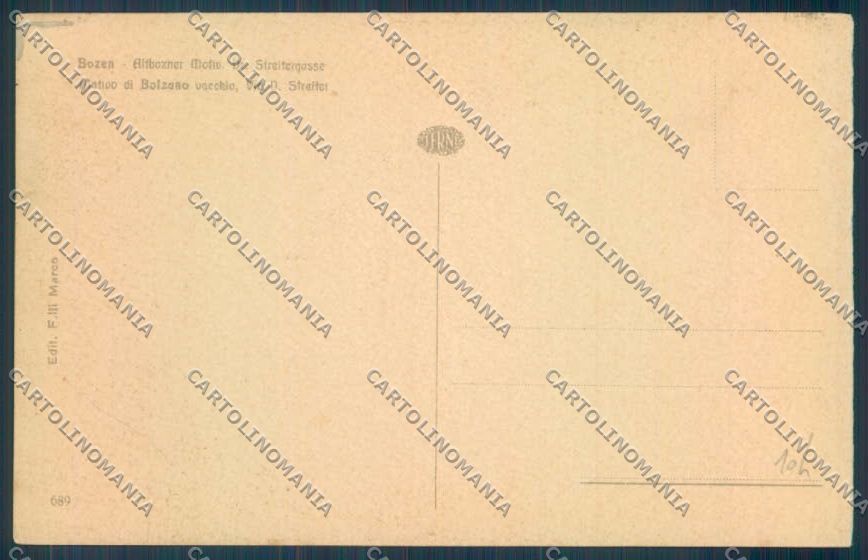 Bolzano Città cartolina ZT8611 – retro