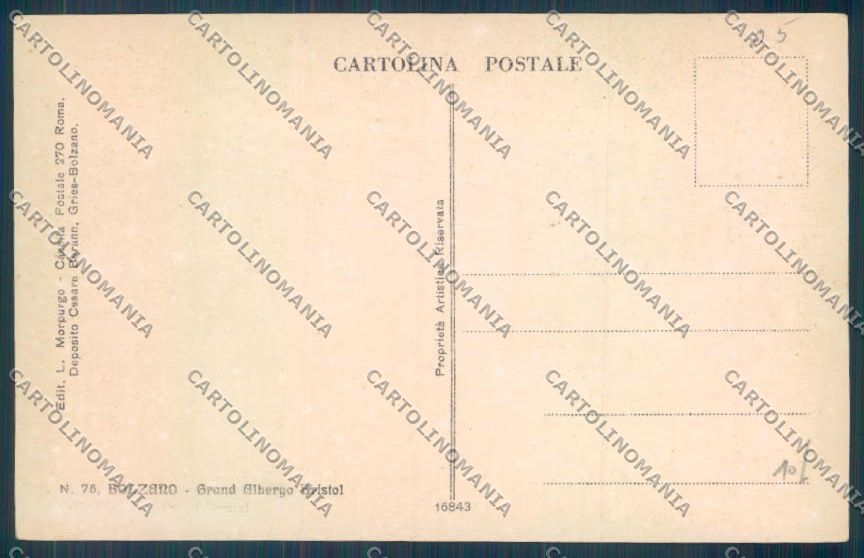 Bolzano Città cartolina ZT8614 – retro