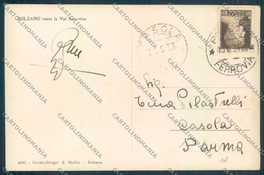 Bolzano Città Foto cartolina ZT8633 – retro