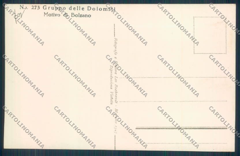 Bolzano Città Foto cartolina ZT8634 – retro