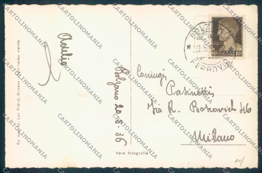 Bolzano Città Foto cartolina ZT8639 – retro