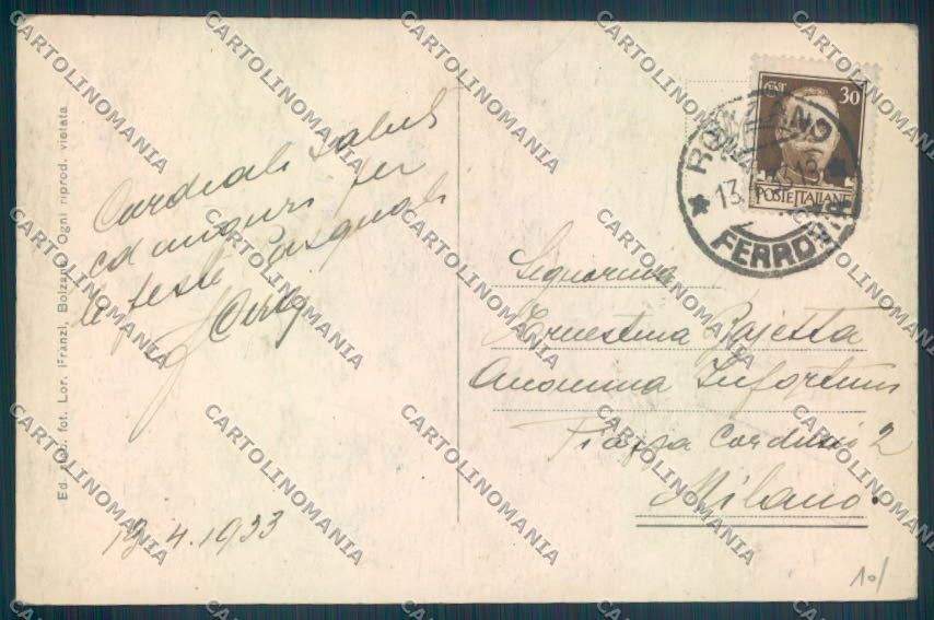 Bolzano Città Foto cartolina ZT8659 – retro