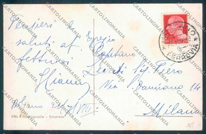 Bolzano Città Funivia cartolina ZT8698 – retro