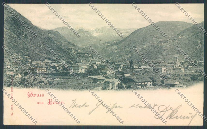 Bolzano Città 1898 PIEGA cartolina ZT8714 – fronte