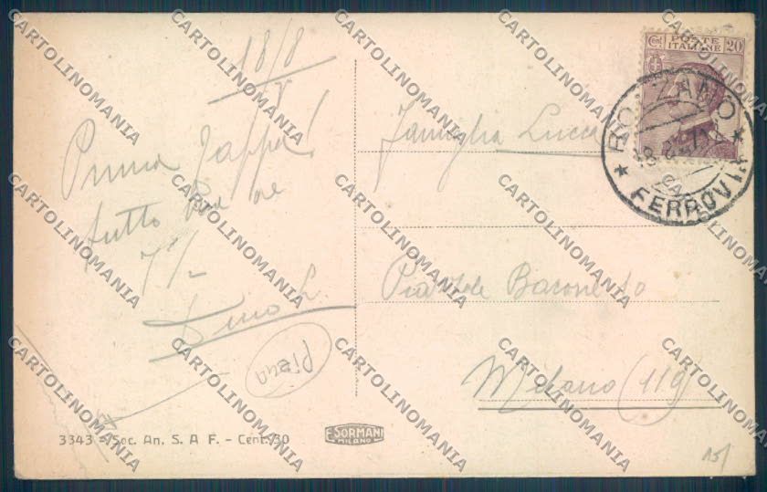 Bolzano Città PIEGA cartolina ZT8736 – retro