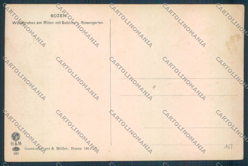 Bolzano Città cartolina ZT8784 – retro