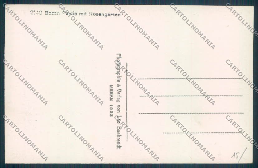 Bolzano Città Foto cartolina ZT8793 – retro