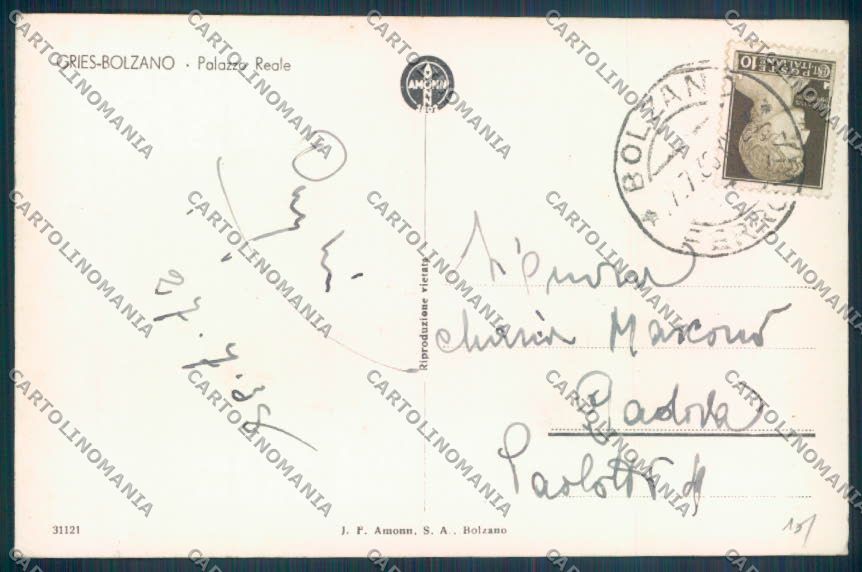 Bolzano Città Foto cartolina ZT8802 – retro
