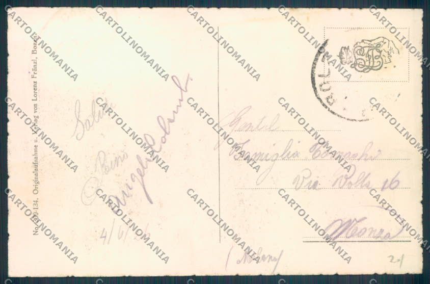 Bolzano Città Funivia PIEGHINA cartolina ZT8835 – retro