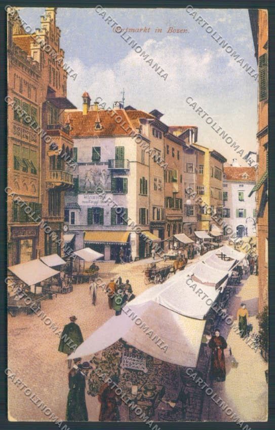 Bolzano Città Mercato cartolina ZT8842 – fronte