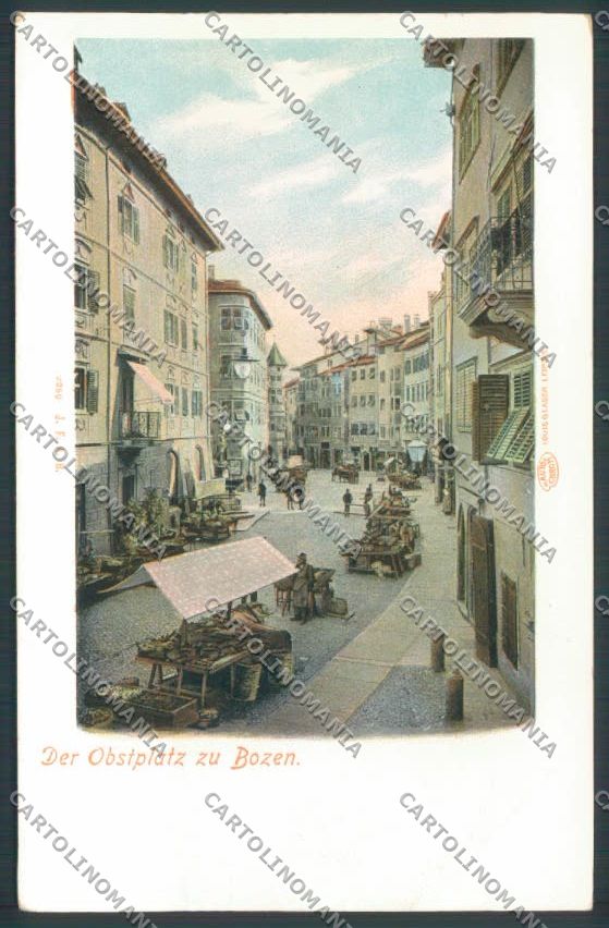 Bolzano Città Mercato cartolina ZT8843 – fronte