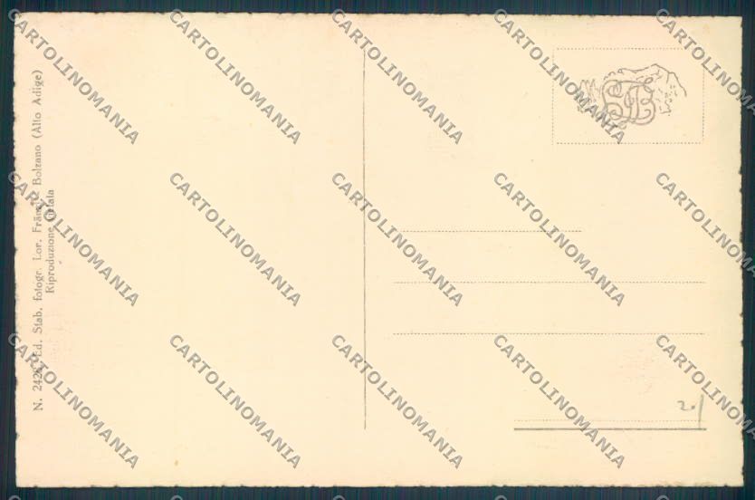 Bolzano Città Banca cartolina ZT8864 – retro