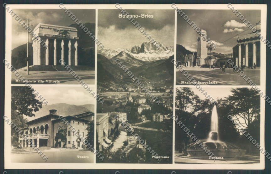 Bolzano Città Stazione Teatro cartolina ZT8866 – fronte
