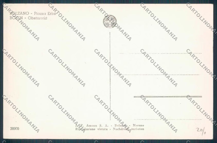 Bolzano Città cartolina ZT8884 – retro