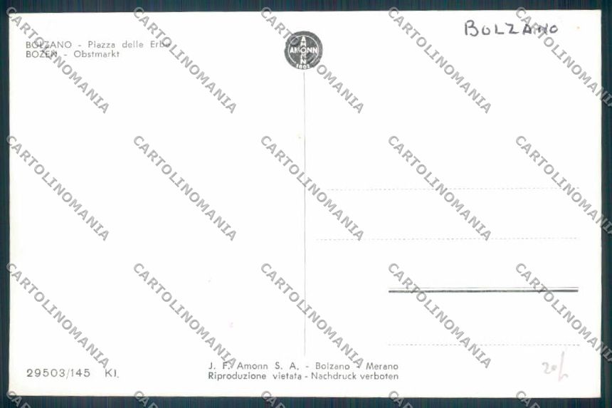 Bolzano Città Foto cartolina ZT8907 – retro