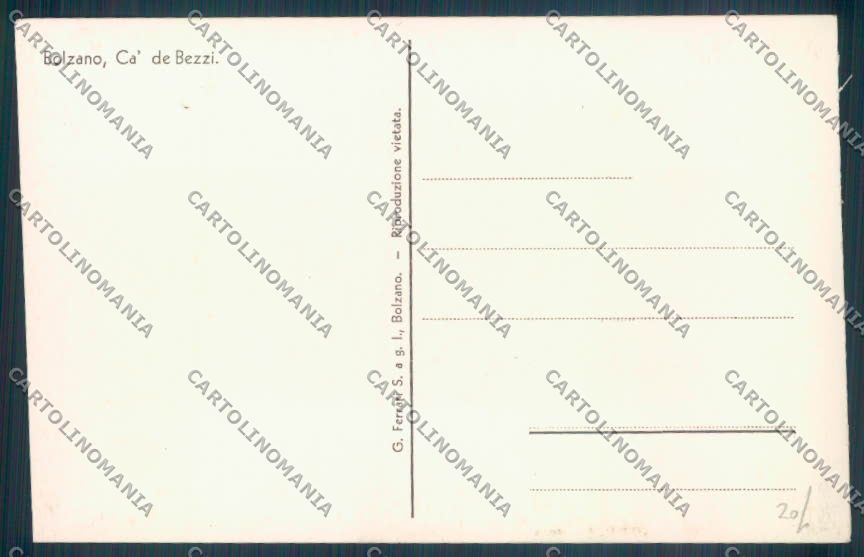 Bolzano Città Foto cartolina ZT8913 – retro