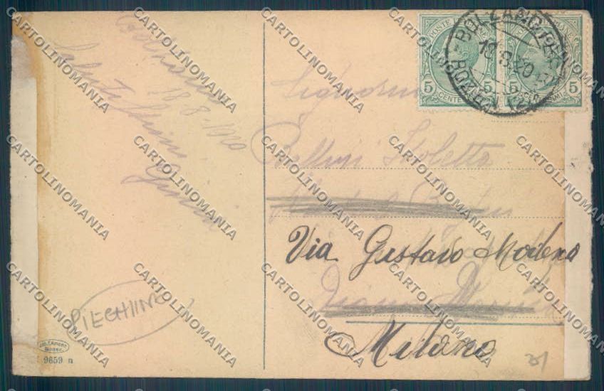 Bolzano Città PIEGHINE cartolina ZT8931 – retro