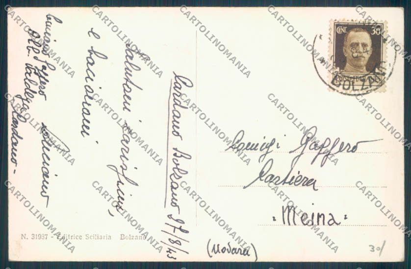 Bolzano Città Foto cartolina ZT8946 – retro