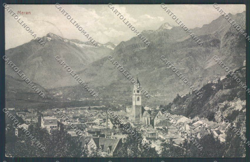 Bolzano Merano PIEGA cartolina ZT8952 – fronte