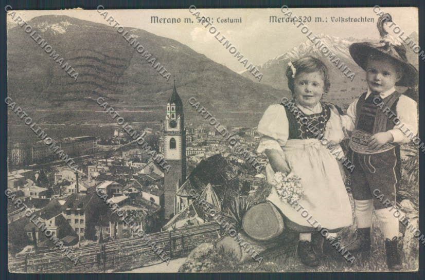 Bolzano Merano Costumi cartolina ZT8968 – fronte
