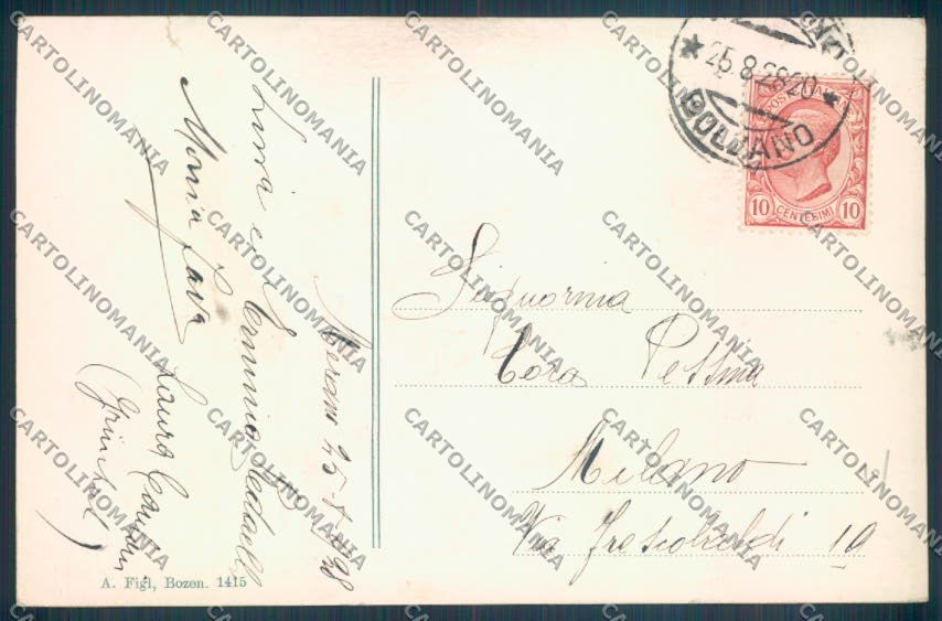 Bolzano Merano STRAPPINO cartolina ZT8970 – retro