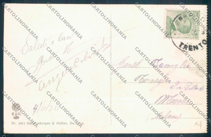 Bolzano Merano cartolina ZT8984 – retro