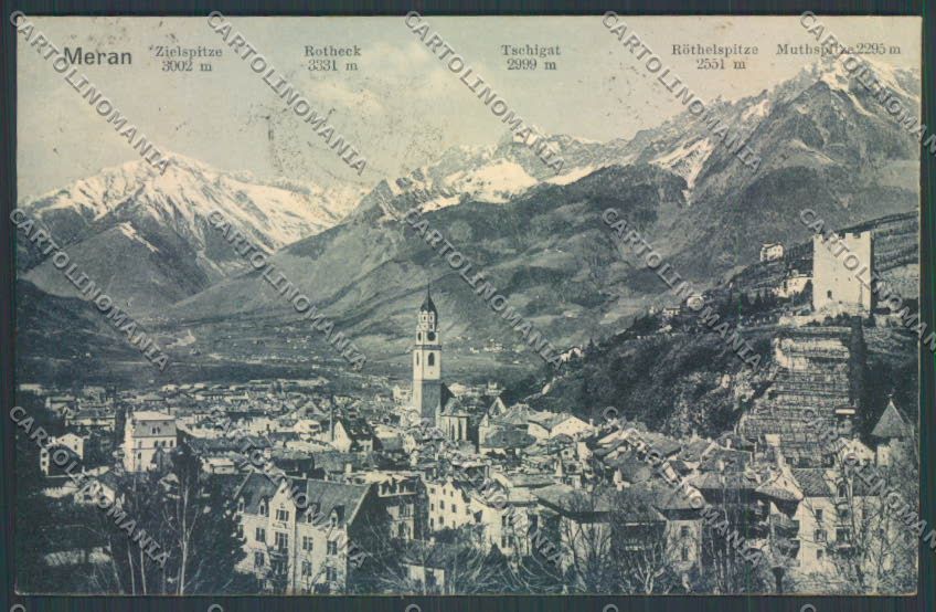 Bolzano Merano cartolina ZT9012 – fronte