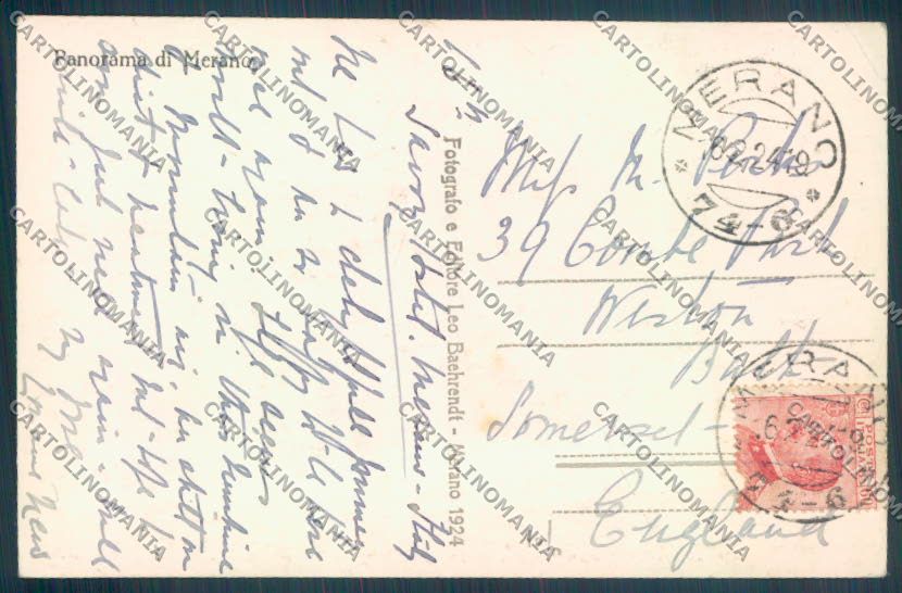Bolzano Merano Foto cartolina ZT9077 – retro