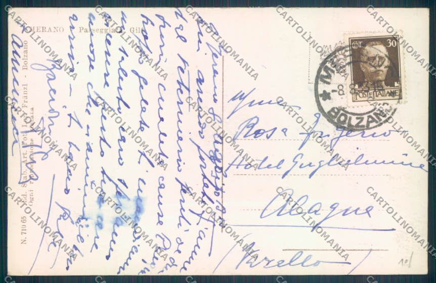 Bolzano Merano Foto cartolina ZT9096 – retro