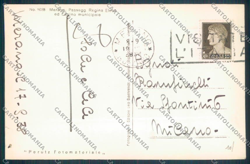 Bolzano Merano Foto cartolina ZT9097 – retro