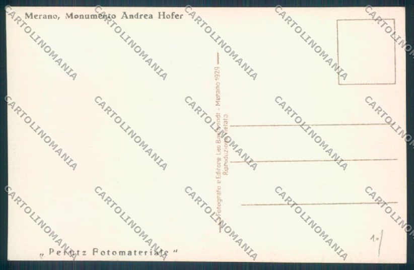 Bolzano Merano Foto cartolina ZT9116 – retro