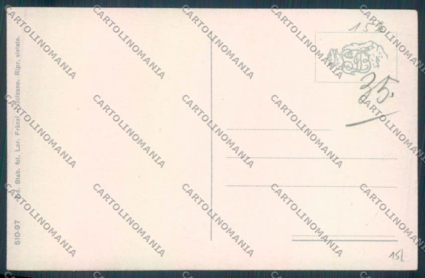 Bolzano Merano Costumi cartolina ZT9133 – retro