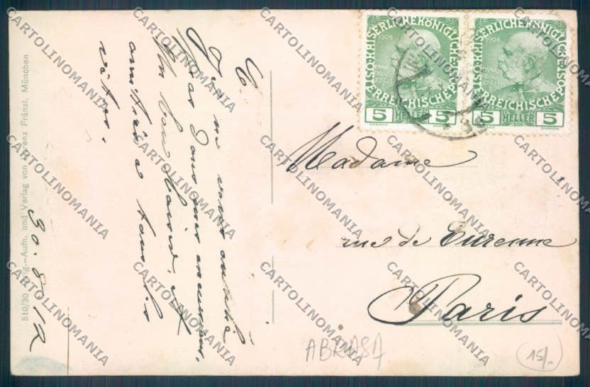 Bolzano Merano Costumi ABRASA cartolina ZT9134 – retro