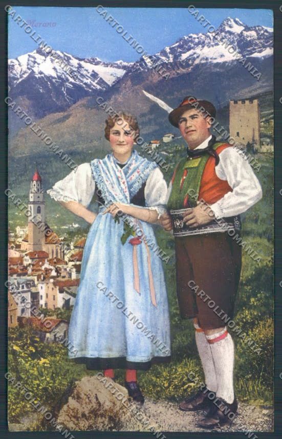 Bolzano Merano Costumi cartolina ZT9137 – fronte