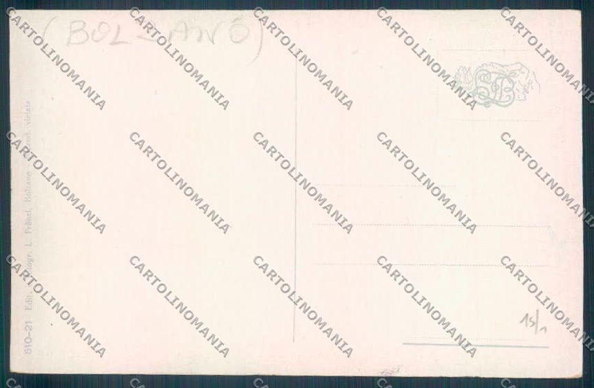 Bolzano Merano Costumi cartolina ZT9137 – retro