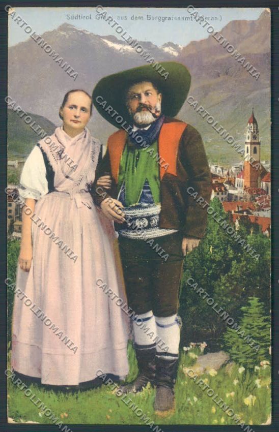 Bolzano Merano Costumi cartolina ZT9146 – fronte