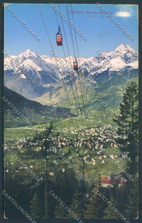 Bolzano Merano Funivia cartolina ZT9170 – fronte