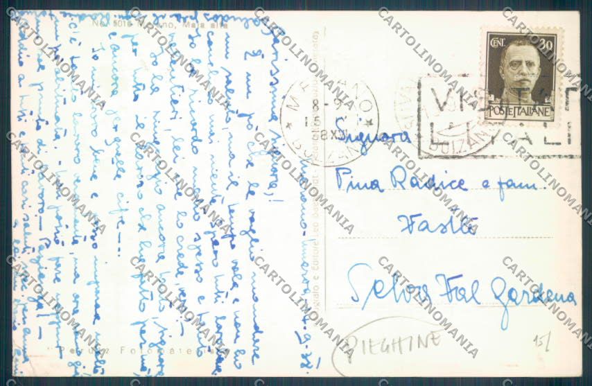 Bolzano Merano PIEGHINE Foto cartolina ZT9200 – retro