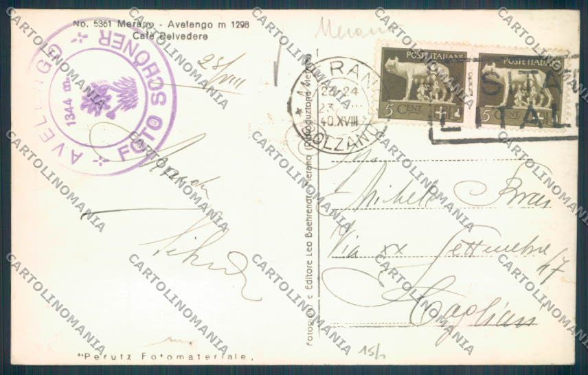 Bolzano Merano Foto cartolina ZT9209 – retro