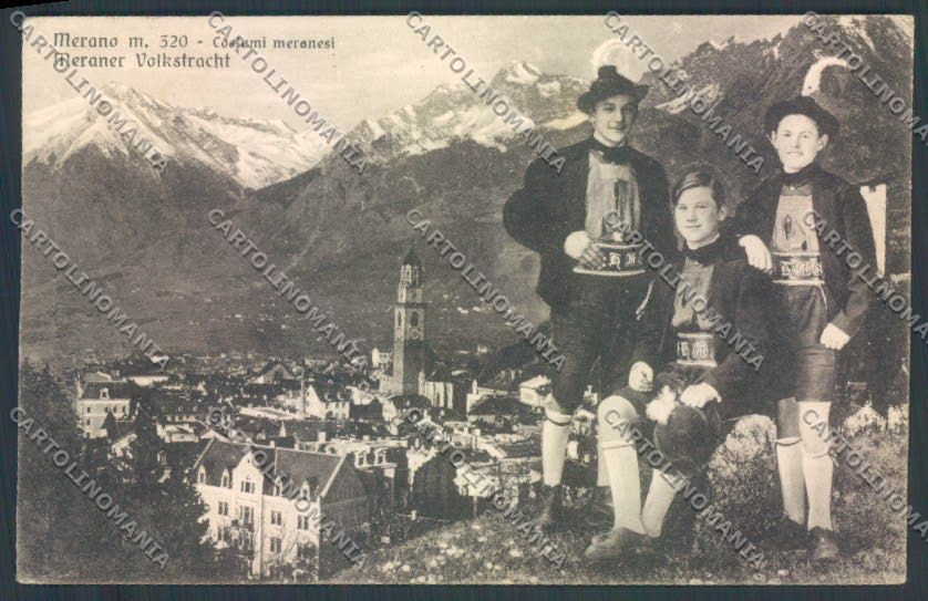 Bolzano Merano Costumi cartolina ZT9215 – fronte