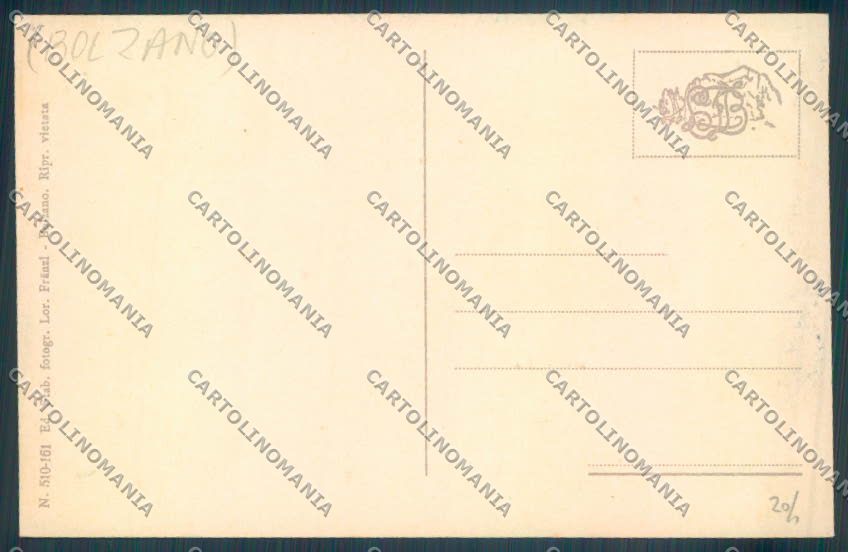 Bolzano Merano Costumi cartolina ZT9216 – retro
