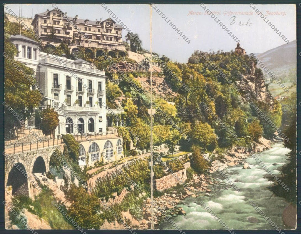Bolzano Merano Doppia RIPARATA cartolina ZT9219 – fronte