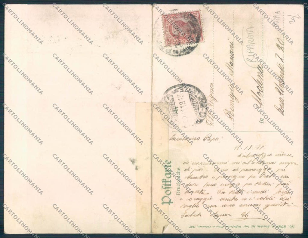 Bolzano Merano Doppia RIPARATA cartolina ZT9219 – retro