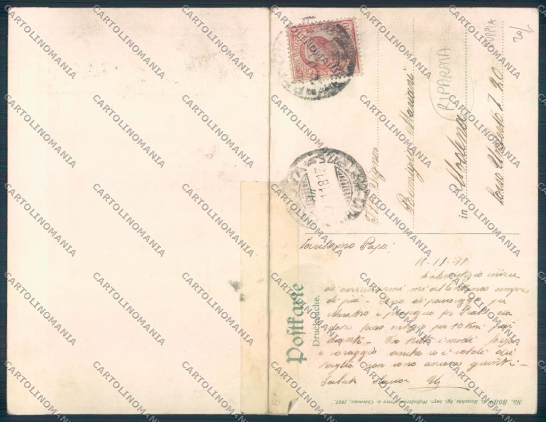 Bolzano Merano Doppia RIPARATA cartolina ZT9219 – retro