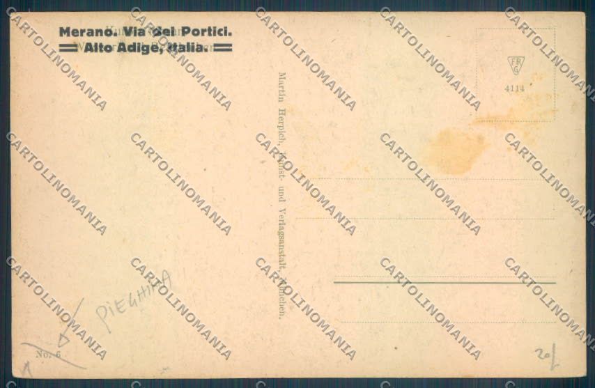 Bolzano Merano PIEGHINA cartolina ZT9221 – retro