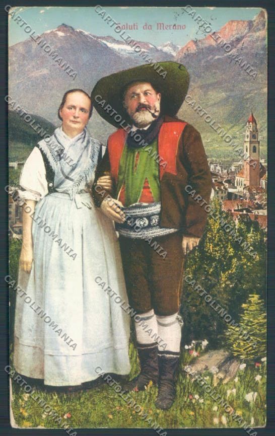 Bolzano Merano Costumi cartolina ZT9229 – fronte