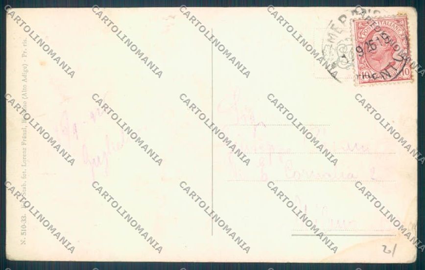 Bolzano Merano Costumi cartolina ZT9229 – retro