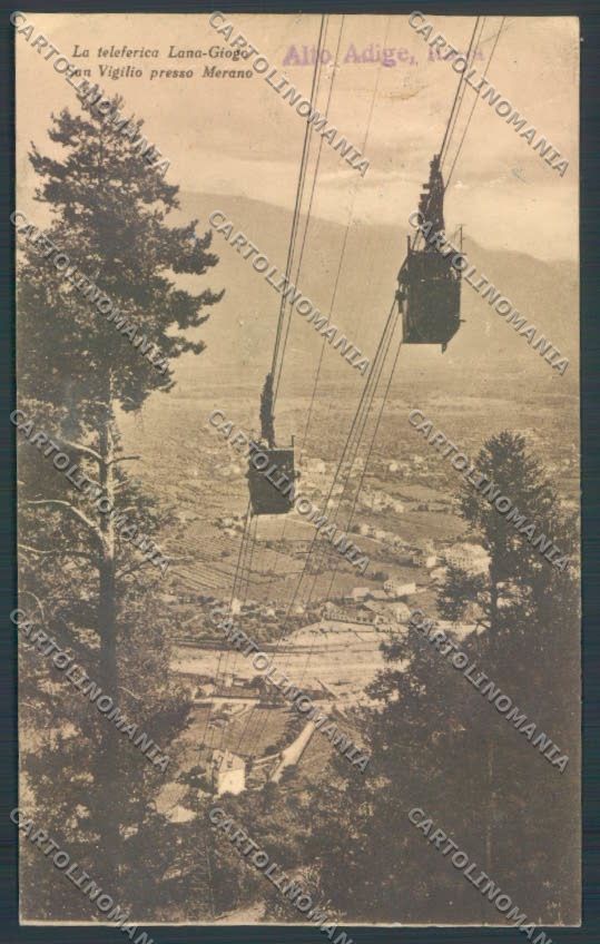 Bolzano Merano Funivia cartolina ZT9232 – fronte